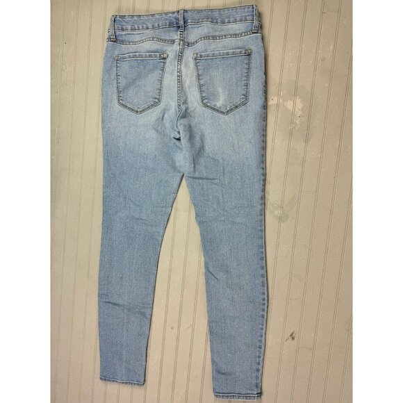 Old Navy Size 8 Womens Jeans Mid Rise Skinny Light Wash Stretch - Picture 4 of 4